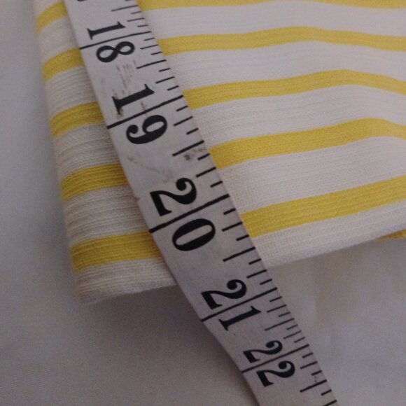 Isaac Mizrahi New York White & Yellow Striped Cotton Blazer - Picture 6 of 12